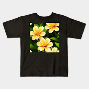 Just a Vibrant Flower Pattern - Bright and Cheerful Design for Home Decor Kids T-Shirt